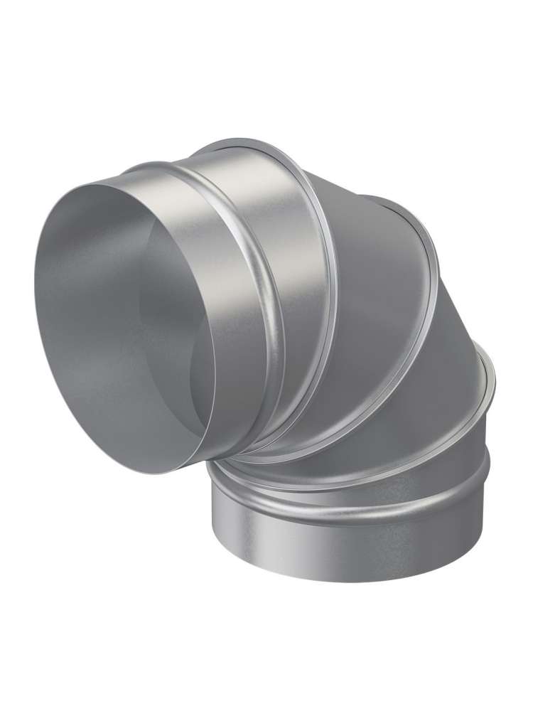 Отвод OTG D100 90° оцинкованная сталь ERA PRO