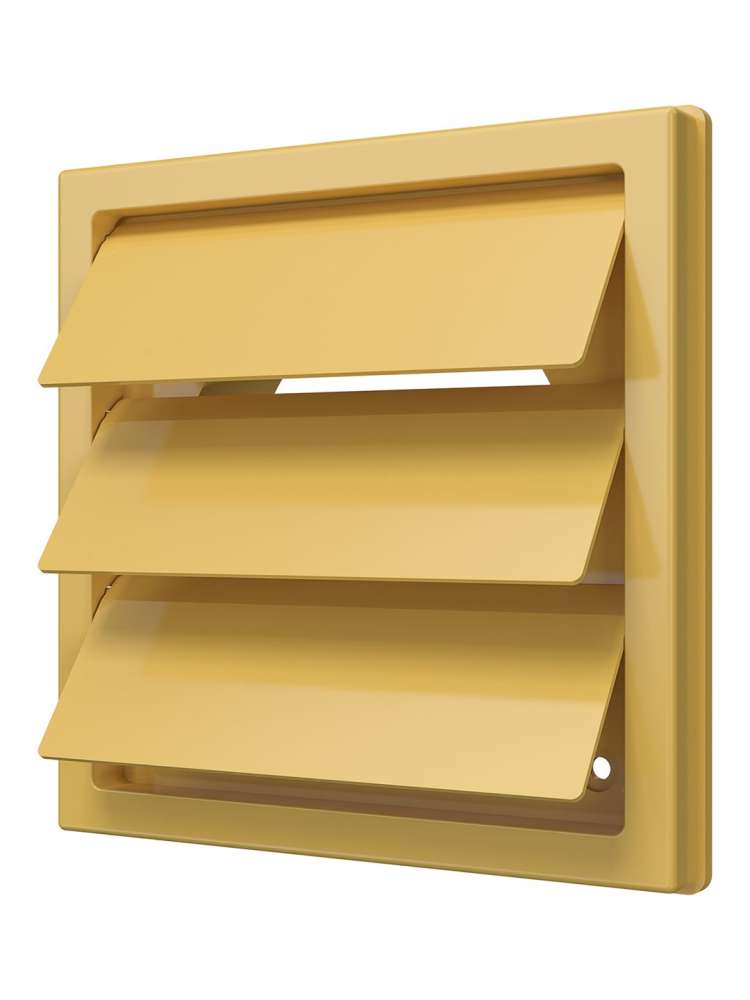 Выход стенной КФ фланец D100 жалюзи 150x150 ASA Beige ERA STREETLINE