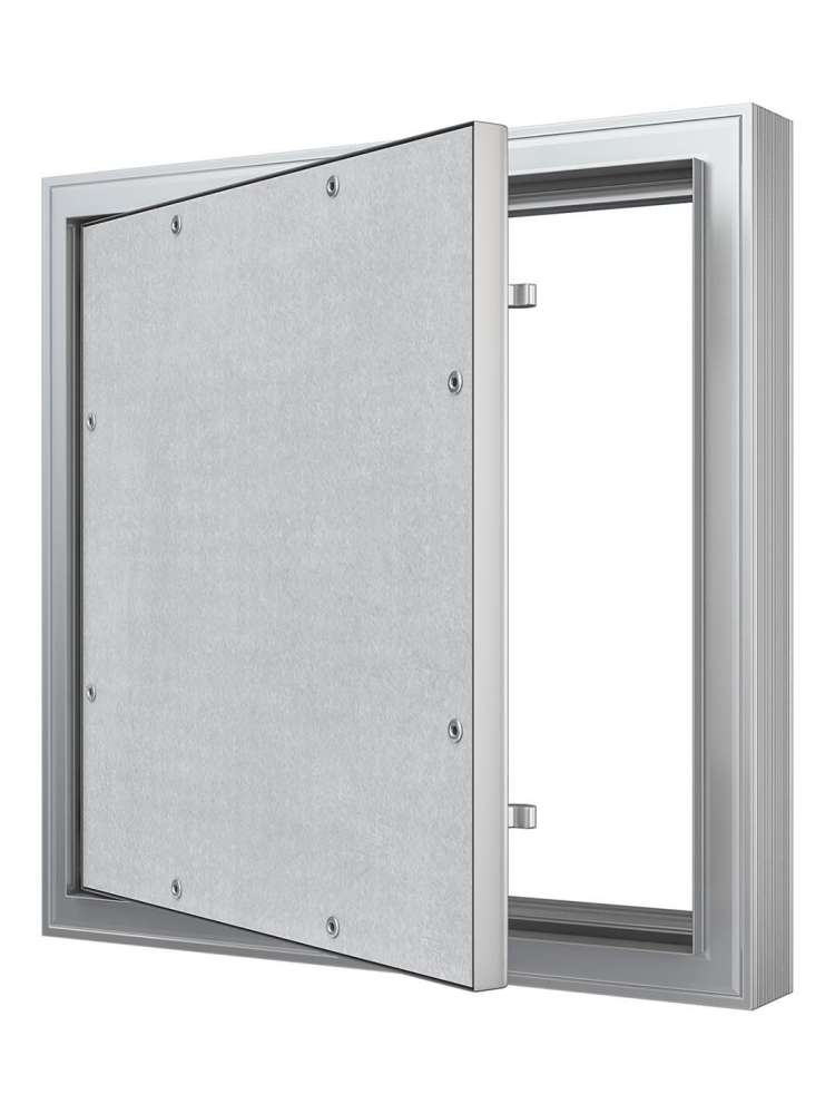 Люк ревизионный D C ERAmo Comfort 300х500 скрытый монтаж усиленная петля алюминий EVECS