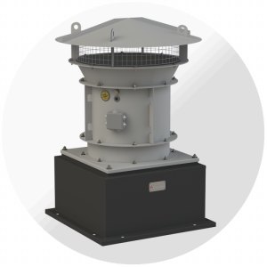 Крышный приточный вентилятор ВКОП-С №12,5, Ø1250 мм