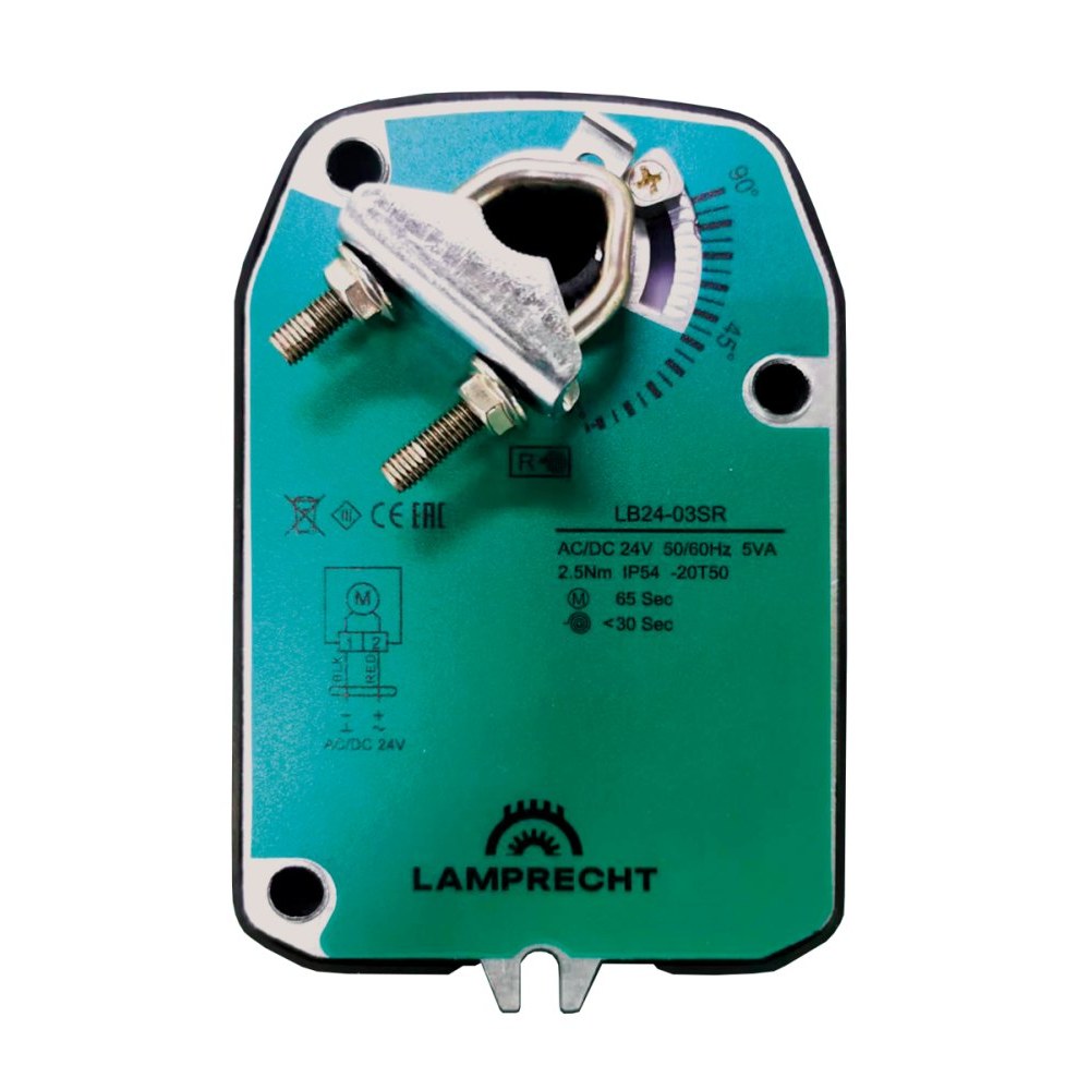Электропривод с возвратной пружиной LAMPRECHT LB24-10SR-U