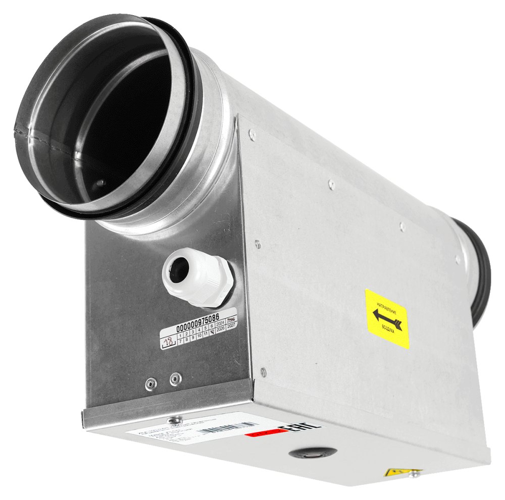 Электрический нагреватель для круглых каналов ZILON ZEA 200-5,0/2 Электрический нагреватель для круглых каналов ZILON ZEA 200-5,0/2