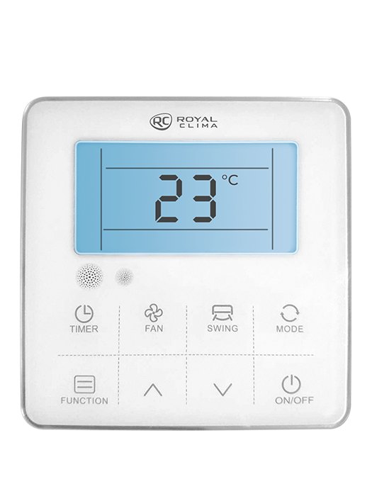 Проводной пульт управления ROYAL Clima XK-05 для полупромышленного оборудования серии COMPETENZA Проводной пульт управления ROYAL Clima XK-05 для полупромышленного оборудования серии COMPETENZA