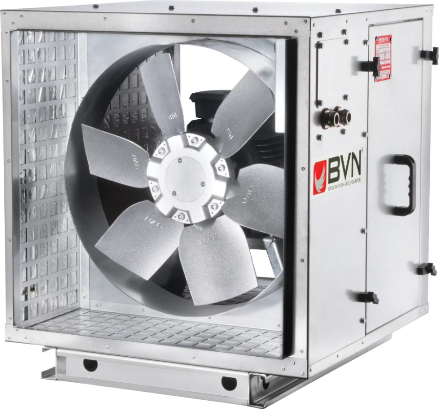 Шумоизолированный канальный осевой вентилятор дымоудаления ARMO-C 630/3